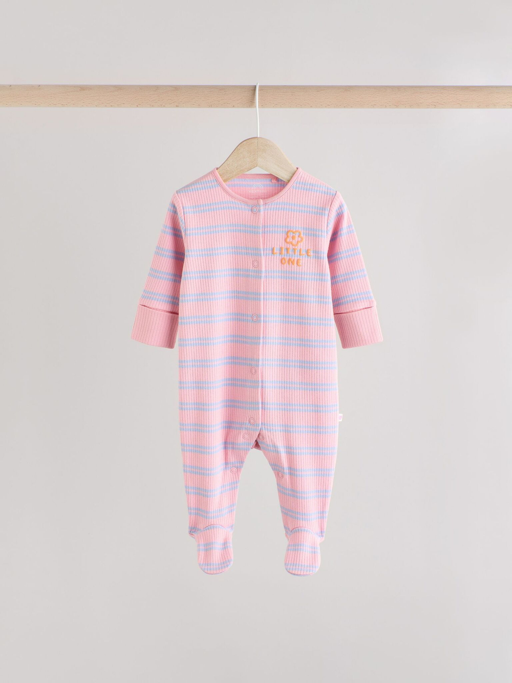 Комбинезон / Cлип для малышей Next E18-338, 3 шт., Розовый, Оранжевый, Светло-желтый