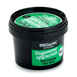 Organic kitchen маска-увлажнение для лица огуречные кружочки 100 мл