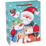 Пакет подарочный «Веселый Дедушка Мороз» 26*32*10 см, микс