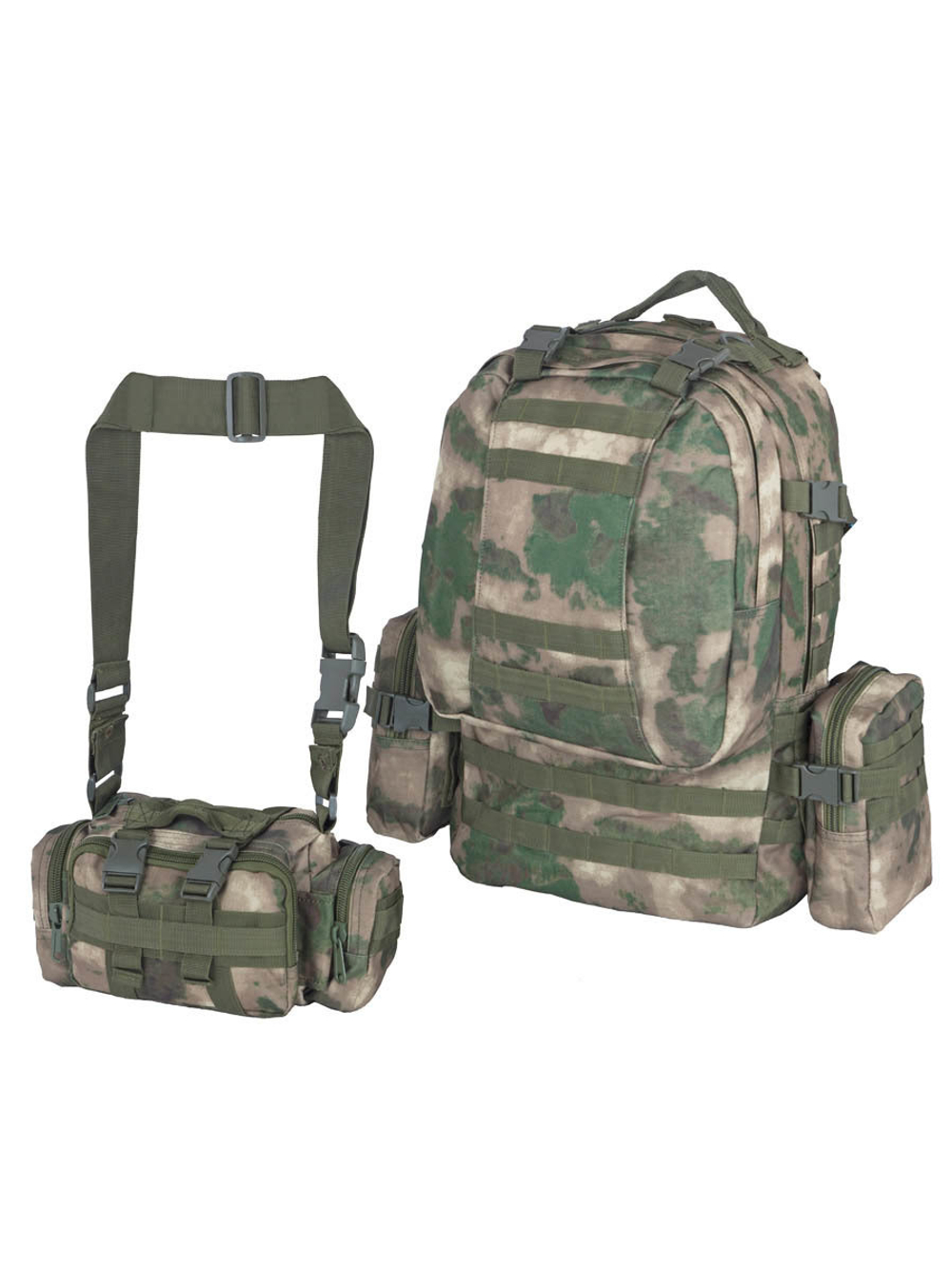 Рюкзак тактический Legioner 55 л с подсумками Cordura 600D Лес