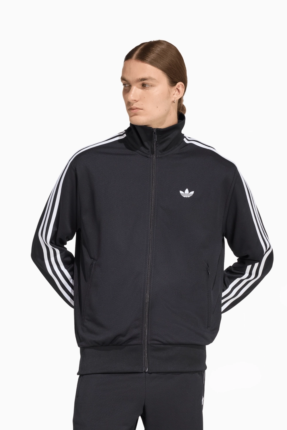 Кофта adidas Firebird Adicolor Mesh Track Top - черный