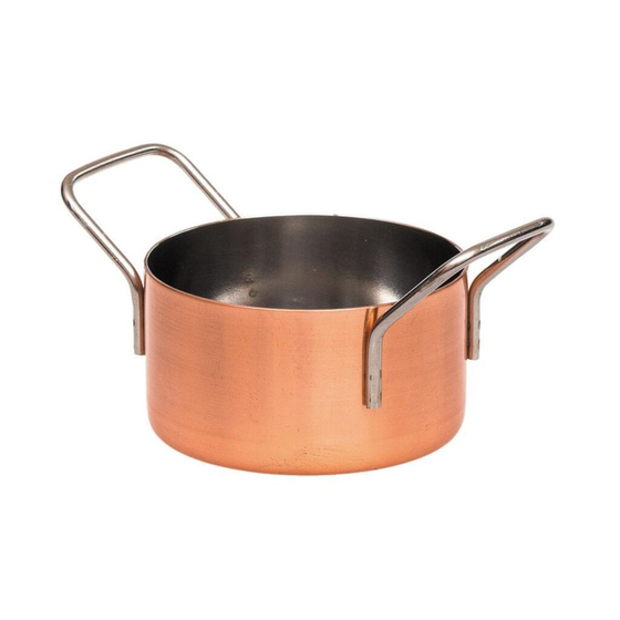 Кастрюля для подачи 11 см h6 см круглая Copper нерж. цвет медь P.L. Proff Cuisine