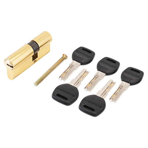 Механизм цилиндровый АЛЛЮР HD F   70-5K ВР латунь/перф.кл/кл (25*10*35) /7794