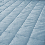 Велюровое покрывало в клетку и две наволочки OVL019