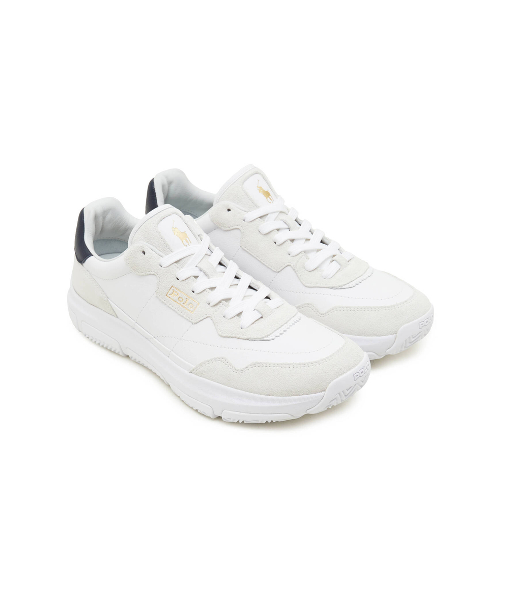 Кожаные кроссовки spa racer100 POLO RALPH LAUREN - бежевый(809931239)