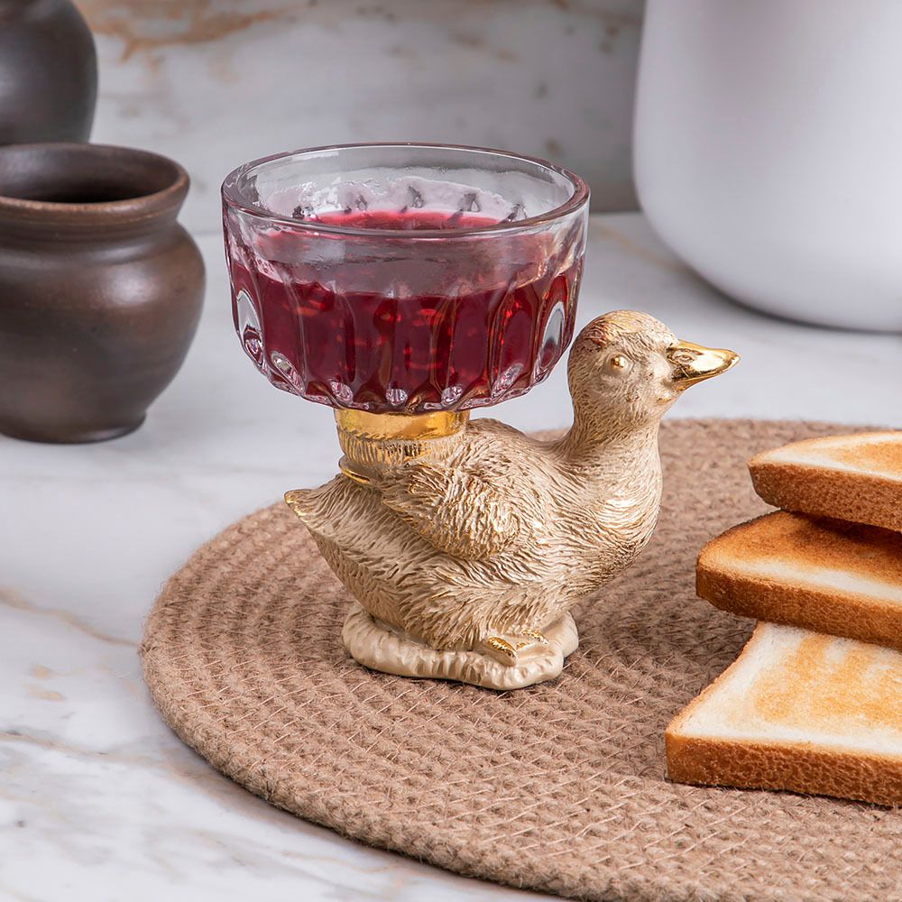 Фруктовница-конфетница Уточка Ханни Айвори