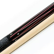 Кий для пула 2-pc "Classic Champion A-2" (черно-красный) с оплеткой ирландский лен