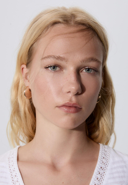 STRADIVARIUS Набор из 3 пар серег-звезд, горчичный