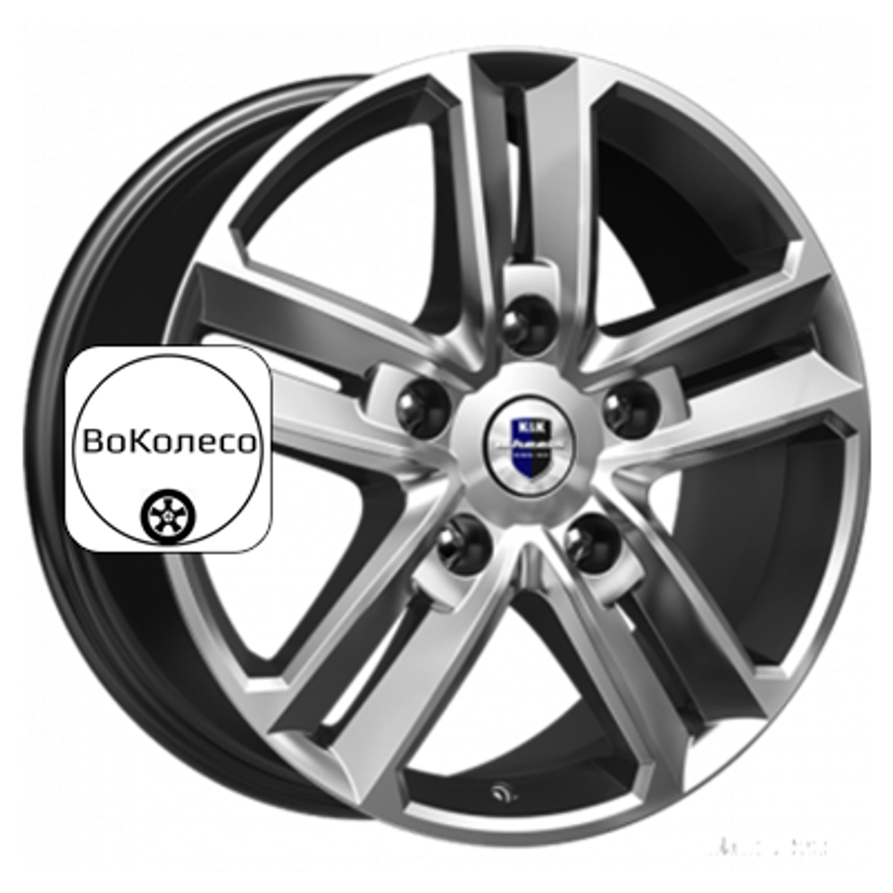 8x18/5x127 ET45 D71,6 Backfire (КС763) Дарк платинум K&K