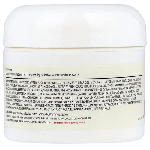 Swanson, Крем с витамином C, 59 мл (2 жидк. унц.)