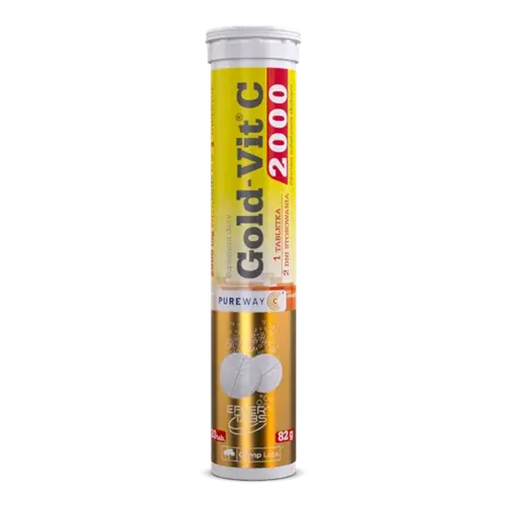 Диетическая добавка Olimp Gold-Vit C 2000, апельсиновый вкус, 20 шипучих таблеток