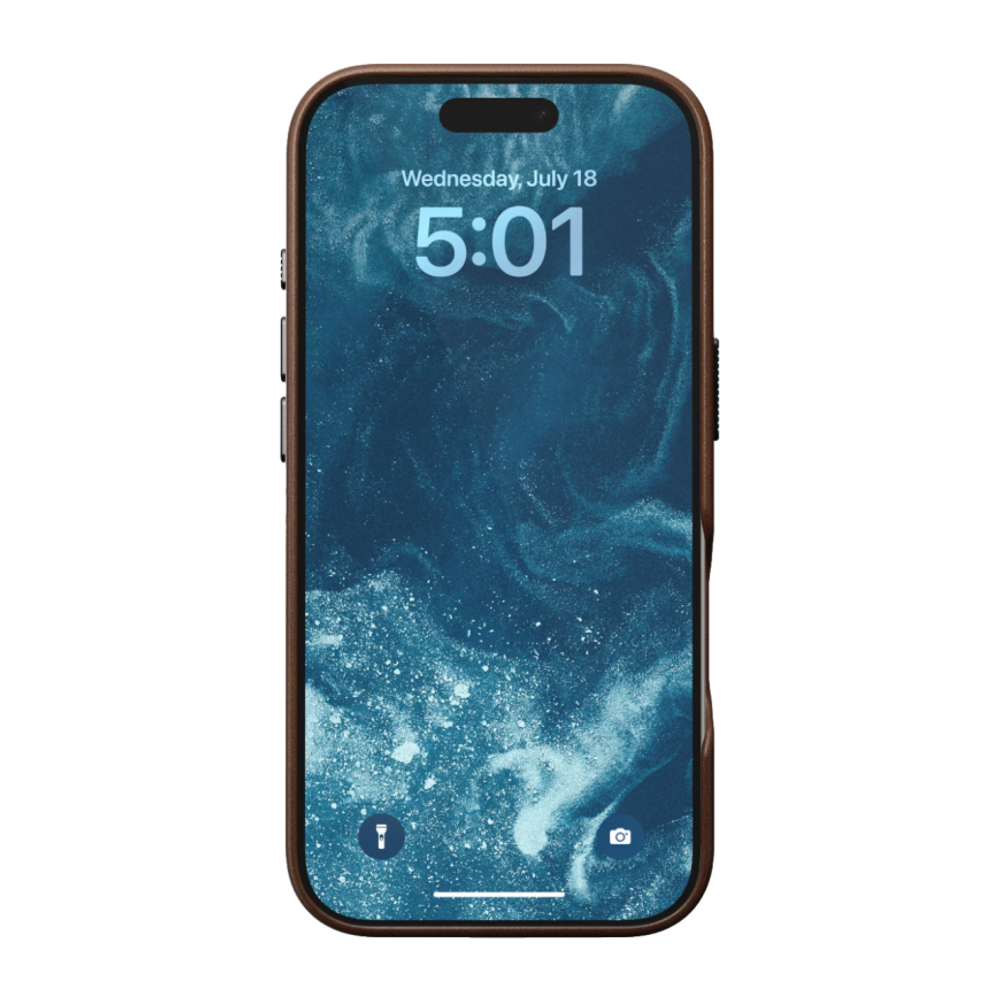 Кожаный чехол MagSafe Nomad Traditional Leather Case для iPhone 16 Pro Чехол из натуральной цельнозерновой кожи