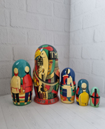 Матрешка 5м 18см Кандинский-Малевич