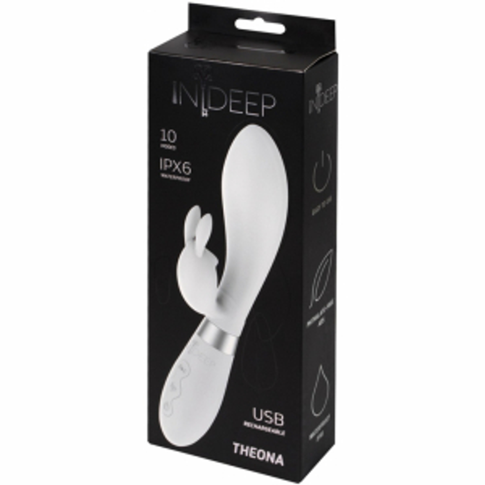 Перезаряжаемый вибратор Indeep Theona White 7702-07indeep