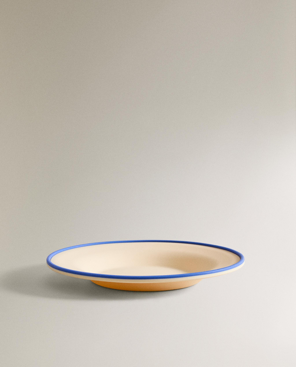 Zara Home тарелка из силикона, цвет бежевый, 21 см