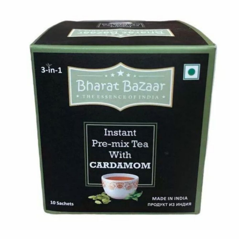 Чай растворимый с кардамоном Bharat Bazaar Cardamom Tea 10 саше, 2 упаковки