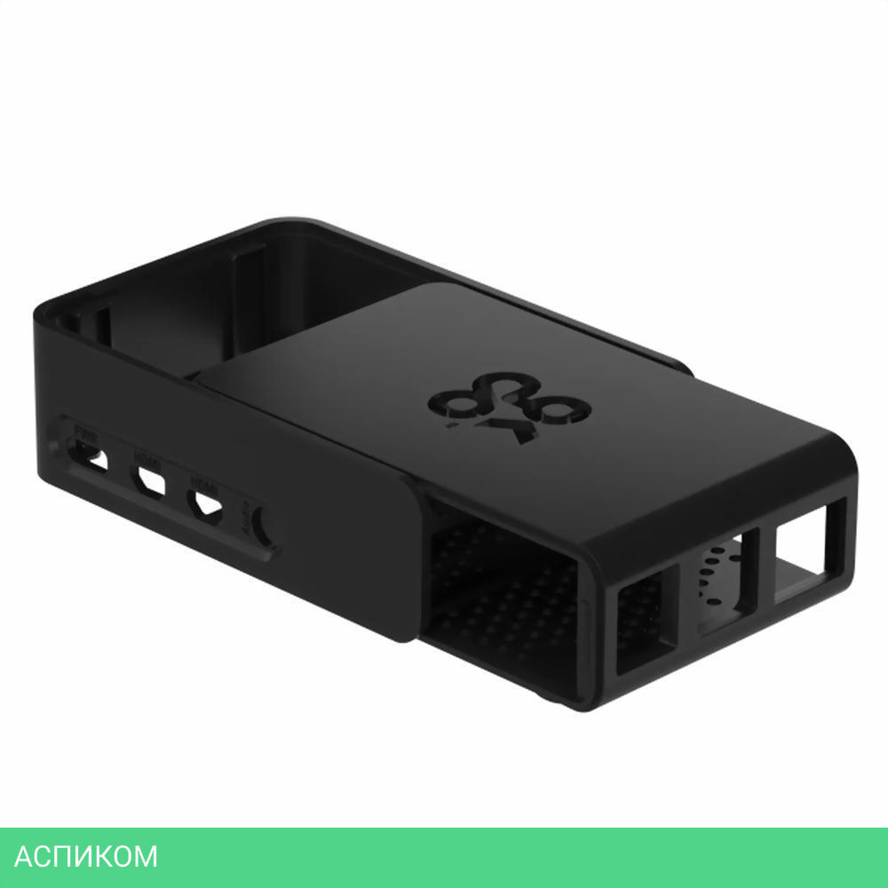 Корпус Raspberry Pi 4 Model B Official Case Okdo Slide Black RTL (187-3796)