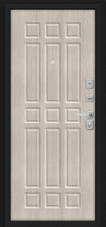 Мило МФ/BChrome Букле черное/Cappuccino Melinga 205*86 правое