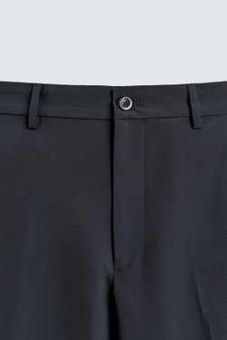 ZARA КОСТЮМНЫЕ БРЮКИ ИЗ ВЫСОКОТЕХНОЛОГИЧНОЙ ТКАНИ NON-IRON, МОРСКОЙ СИНИЙ