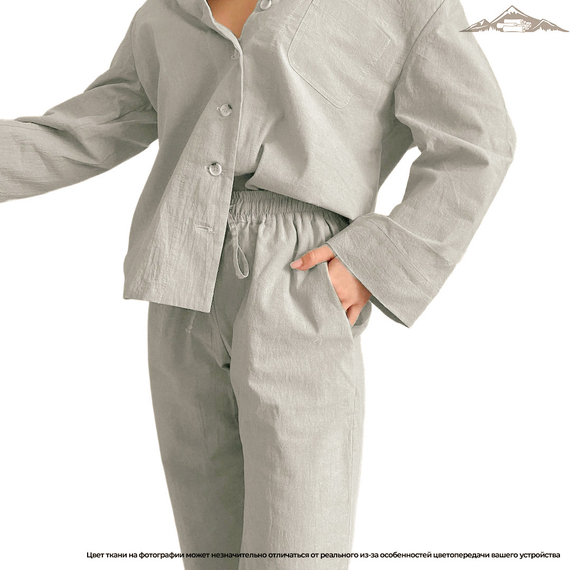 Вареный (стираный) хлопок, цв.Светло-серый (13-4108) | ш.250 см | 145 г/м² | хлопок-100%