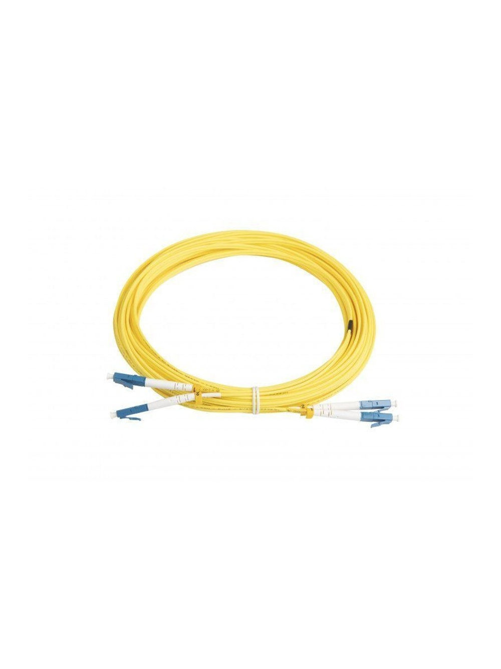 Патч-корд FC-D2-9-LC/UR-LC/UR-H-10M-LSZH-YL волоконно-оптический (шнур) SM 9/125 (OS2) LC/UPC-LC/UPC duplex LSZH 10м Hyperline 37188