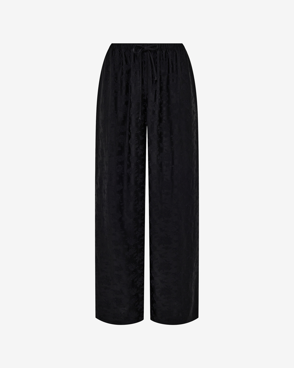 Брюки-палаццо из вискозы с цветочным узором