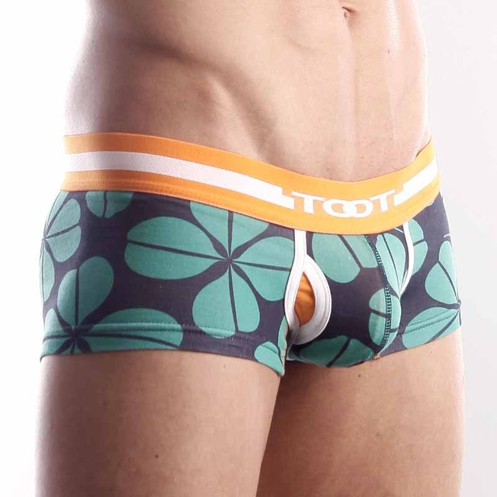 Мужские трусы хипсы черные с принтом TOOT 5018-4