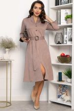 Платье трикотажное Дарьяна НЬЮ (бежевое) П14304-18М LT Collection