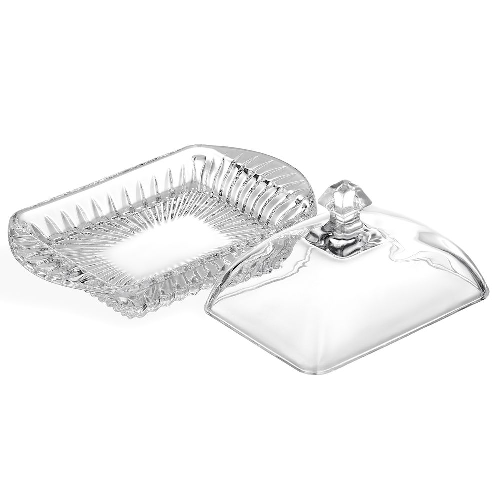 МАСЛЕНКА "MUZA CRYSTAL" 17,5*10,5 СМ. ВЫСОТА=9 СМ