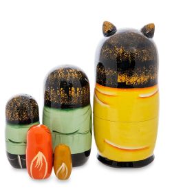 Народные промыслы МР-67/ 4-А Матрешка 5м «Кот»
