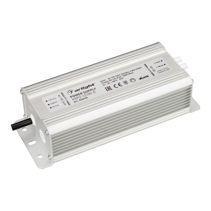 Блок питания Arlight ARPV-12100-D 12V 100W IP67 8,3A 026434