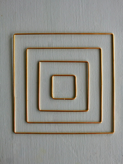 Набор квадратов металлических 4 шт: 20 см, 15 см, 10 см, 5 см