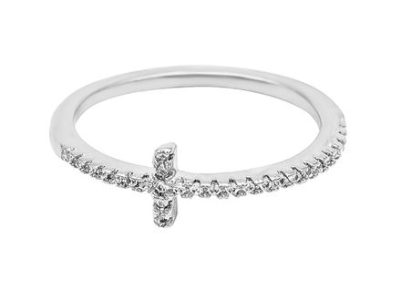 Фаланговое кольцо "Крест"