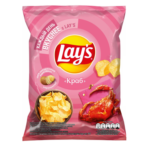 Lays чипсы краб 70гр