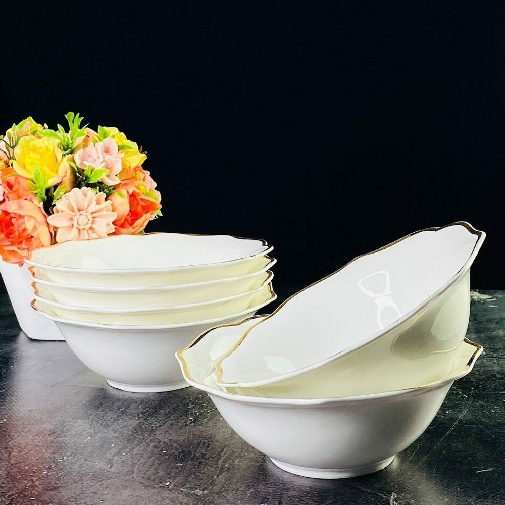 Lenardi 205-581 Набор из 6 салатников 15см MAGNOLIA GOLD в под.уп.(х6)Фарфор