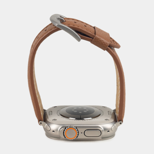 Ремешок для Apple Watch Ultra 49mm из кожи сафьяно, цвета карамель