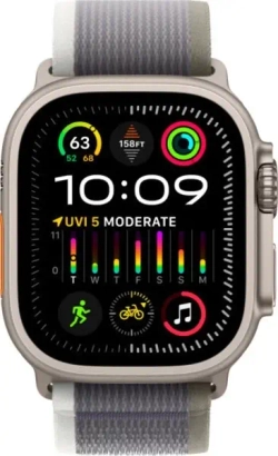 Apple Watch Ultra 2 GPS+Cellular 49mm, ремешок "Green/Grey Trail Loop"