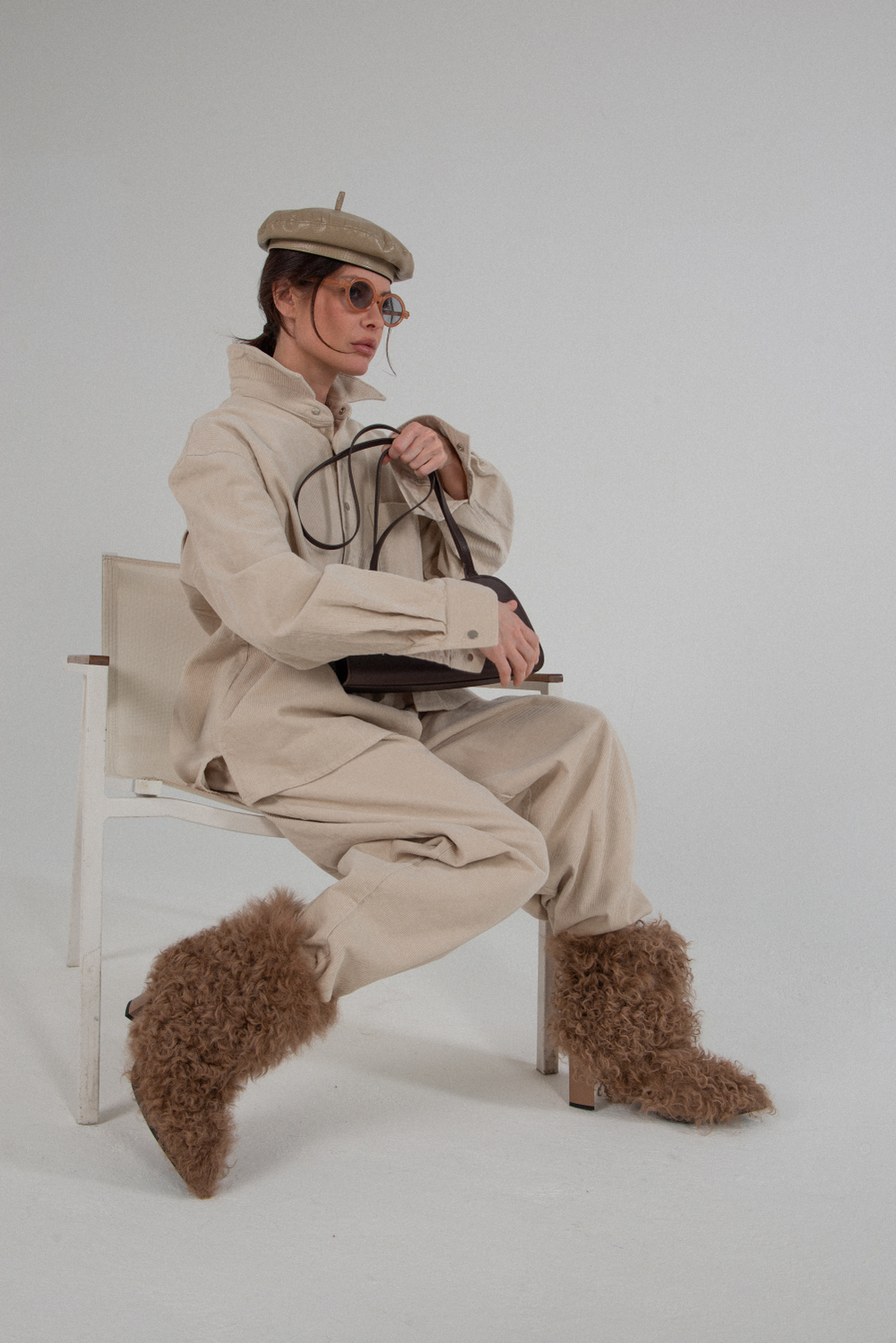 Ботильоны меховые WOOLY