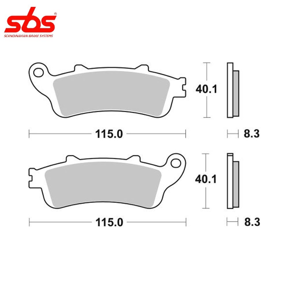 SBS 735SP тормозные колодки передние