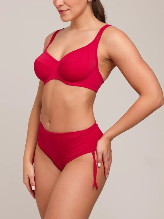 Купальный бюст Zebra мягкая чаша на каркасах (красный)