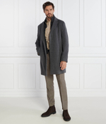 Хлопковое пальто 2в1 h hyde bib BOSS BLACK - графитовый(50502250)