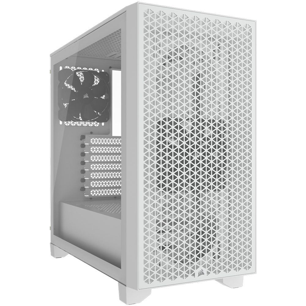 Corsair 3000D Tempered Glass Mid-Tower, White