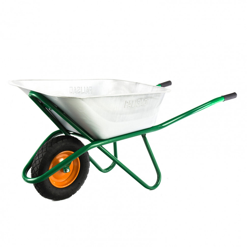 Тачка садово-строительная, усиленная, грузоподъемность 200 кг, объем 90л Palisad, 689183