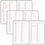 Ежедневник датированный 2025, А5, 138x213 мм, BRAUBERG "Favorite", под кожу, бордовый, 115759