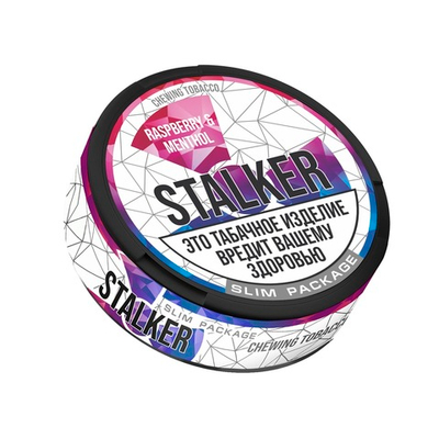 Жевательный табак Stalker Hard Slim - Малина и Ментол, 8 гр