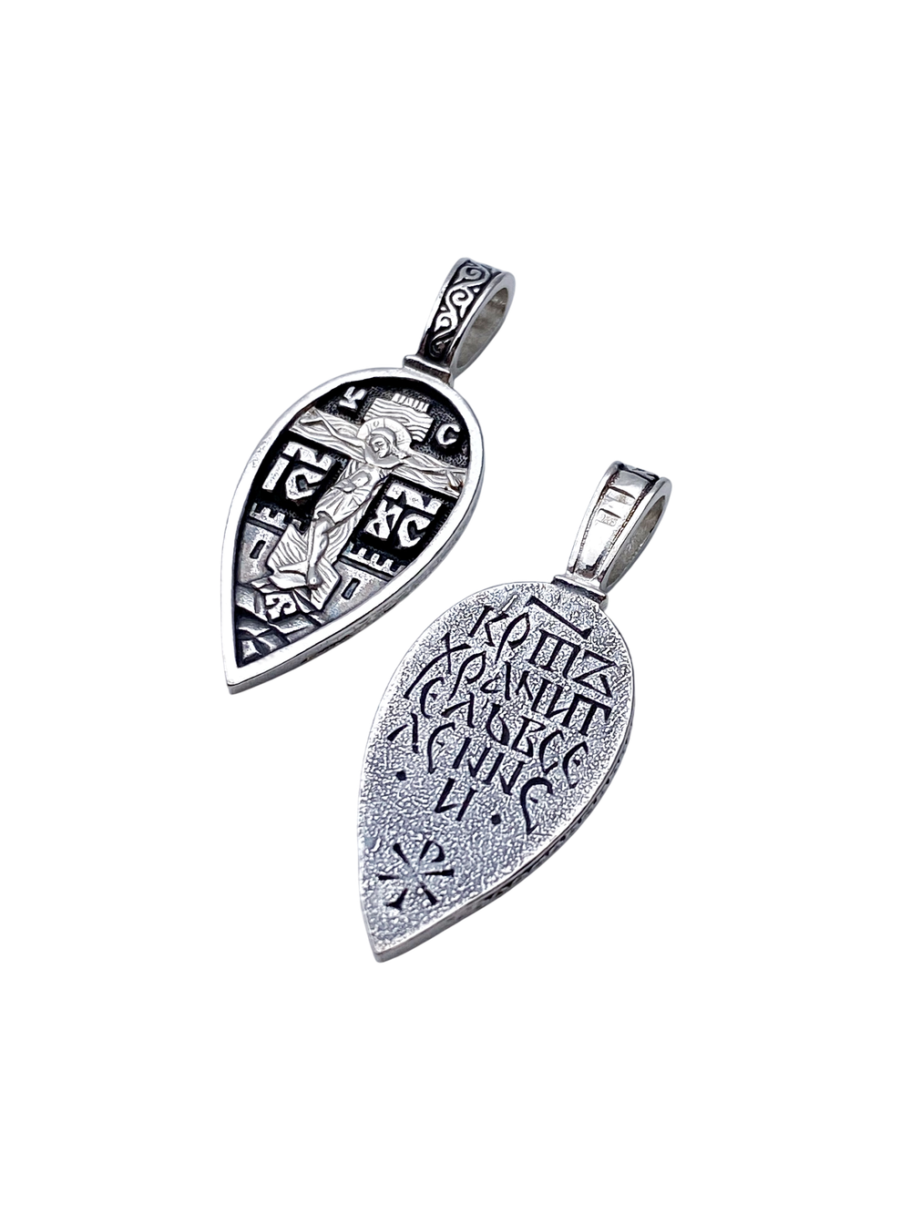 Крест из серебра/Чернение