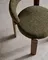 Стул Granite из зеленой синели и массива ясеня с отделкой под орех