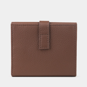 Кожаный кошелек, теленок цвета шоколад