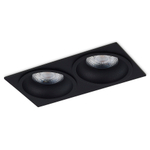 Декоративная  двойная рамка для светильника DL20761,  175х89х2.5,  черная