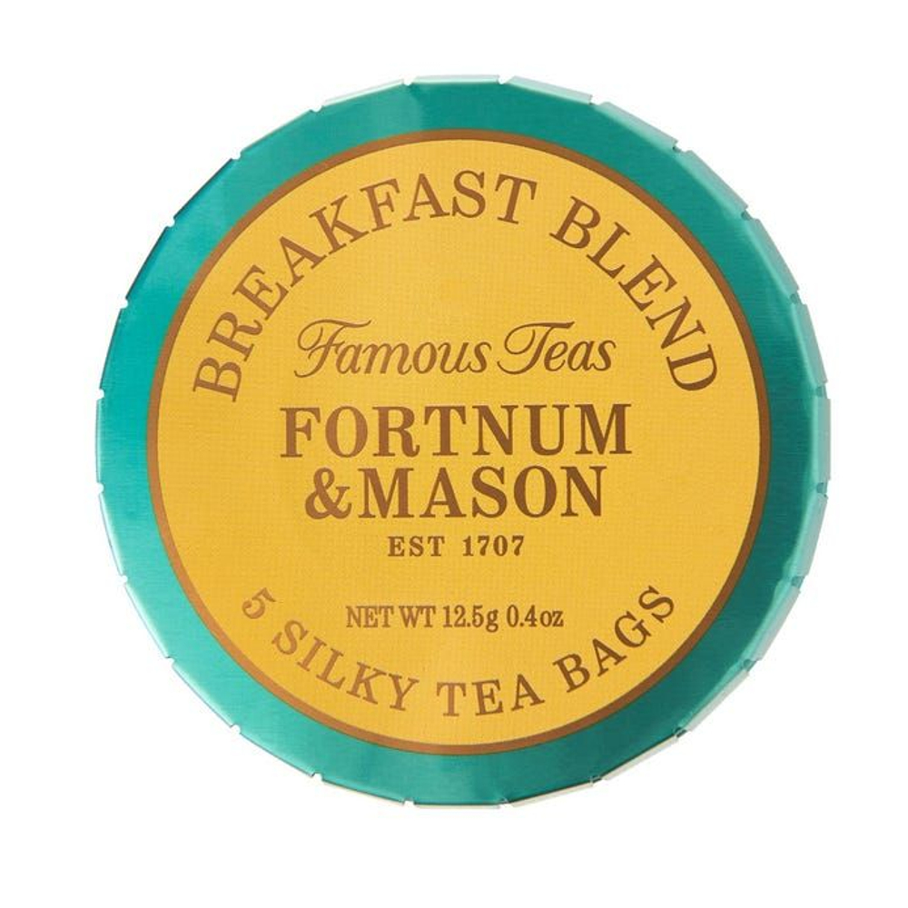Fortnum and Mason Черный чай Breakfast Blend Pocket Tin в пакетиках, 5 штук по 12,5г